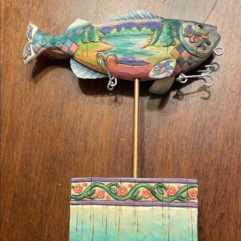 Jim shore 2005 Lake Lure Colorful Fish Standing Art - Picture 3 of 4